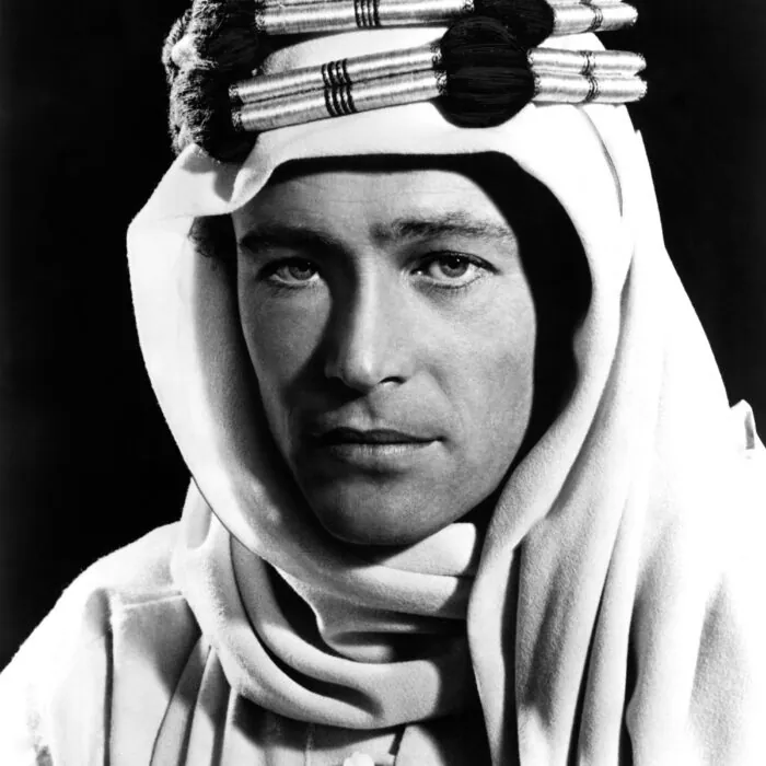 Peter O'Toole dans le rôle de Lawrence d'Arabie
