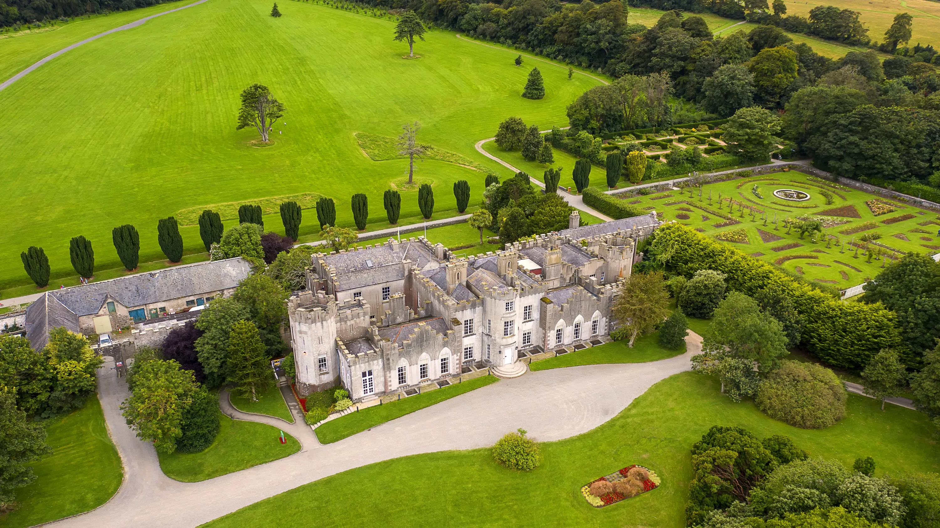 Vue aérienne du Ardgillan castle - © Peter Krocka