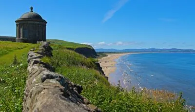 La Downhill Beach 1 Le Mussenden Temple et Downhill Beach - Rafolas - cc