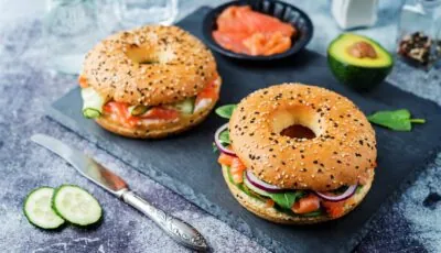 Bagel au saumon fumé irlandais 1 Des bagels au saumon - © nata_vkusidey
