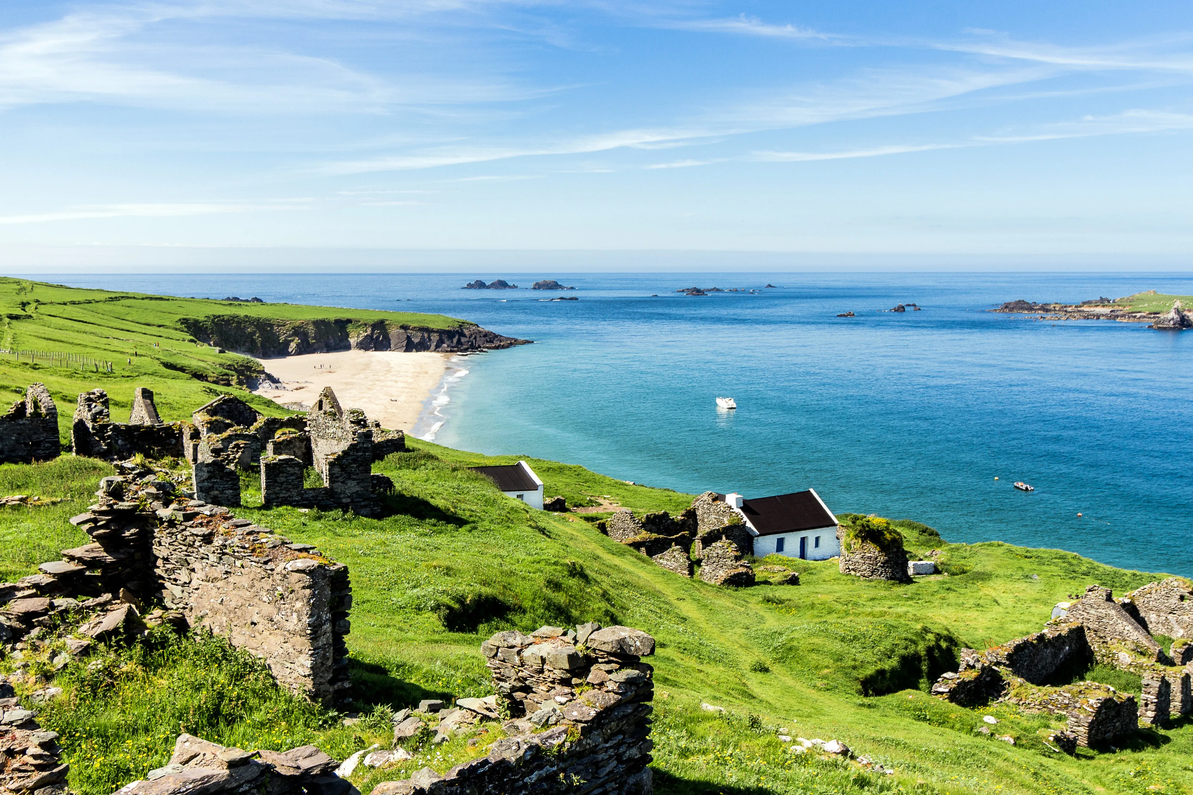 Le village abandonné de Great Blasket Island - © Noel
