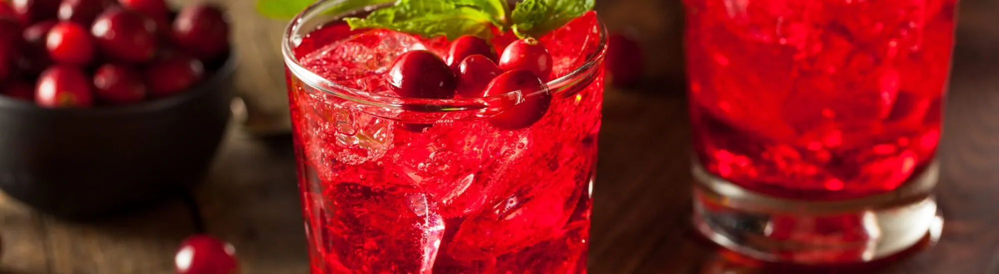 Le jus de cranberries
