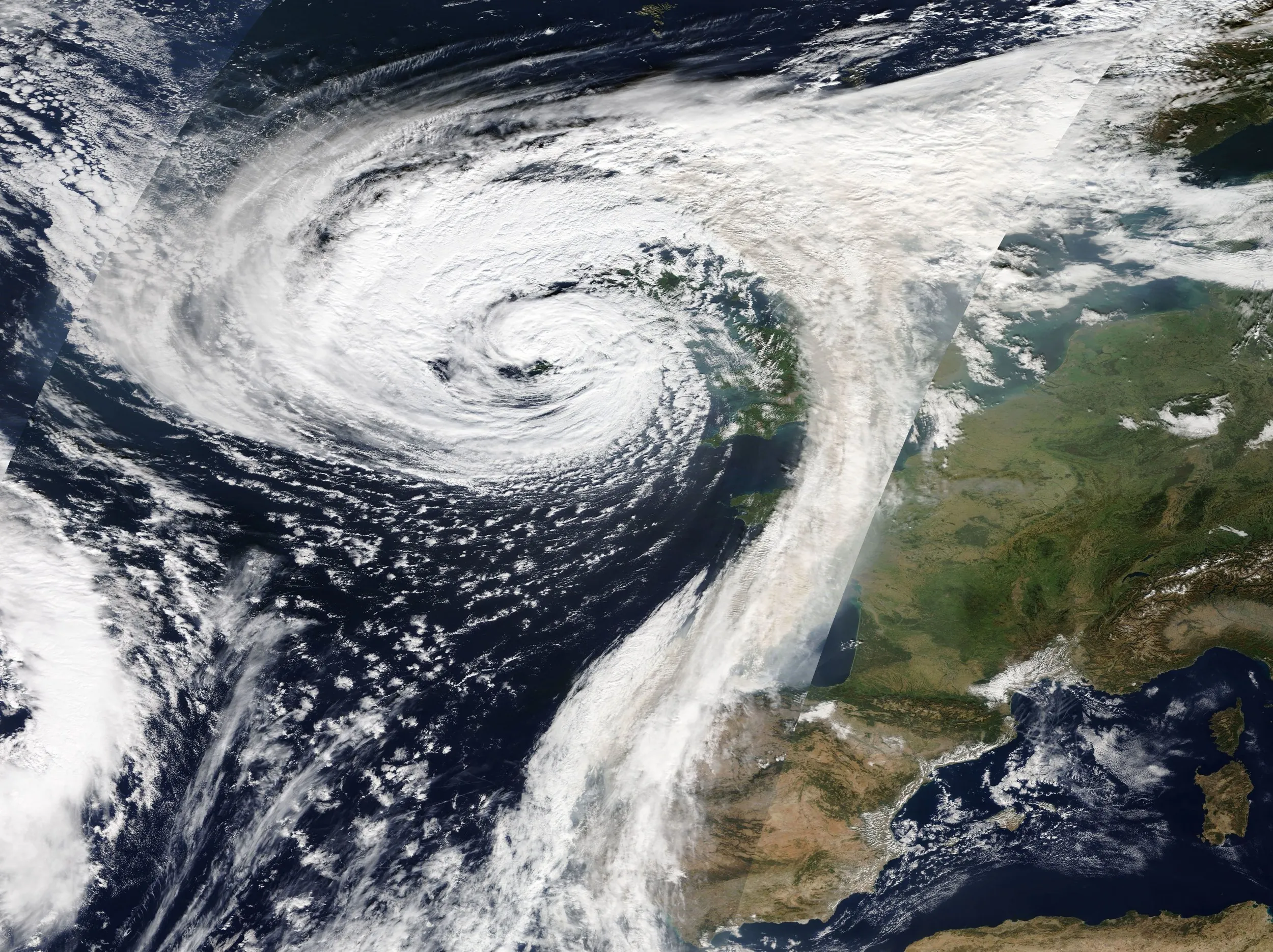 Tempête sur l'Irlande
