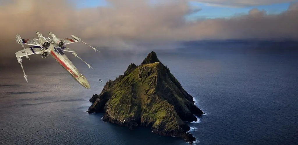 Star Wars : l&rsquo;Irlande compte couler un X-Wing aux pieds de Skellig Michael