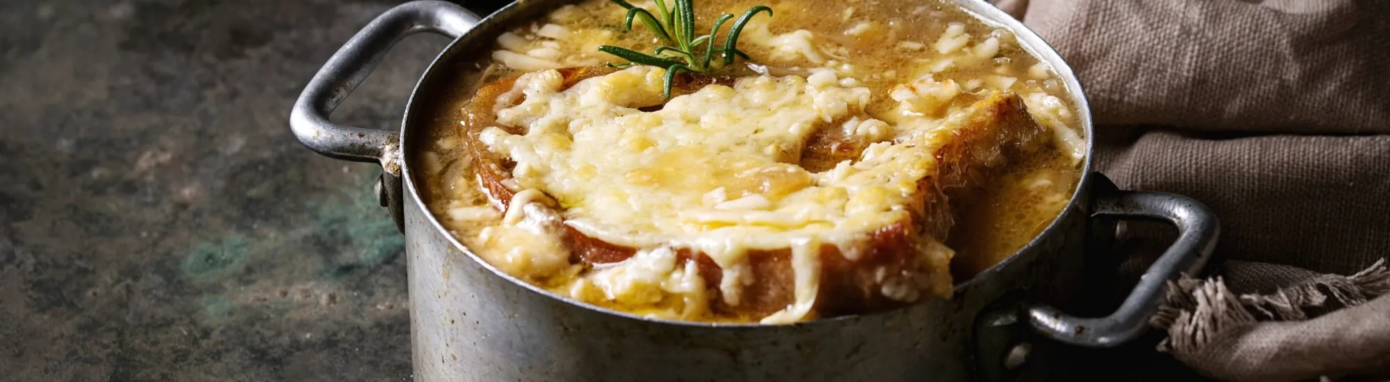 Soupe à l&rsquo;oignon et à la Guinness