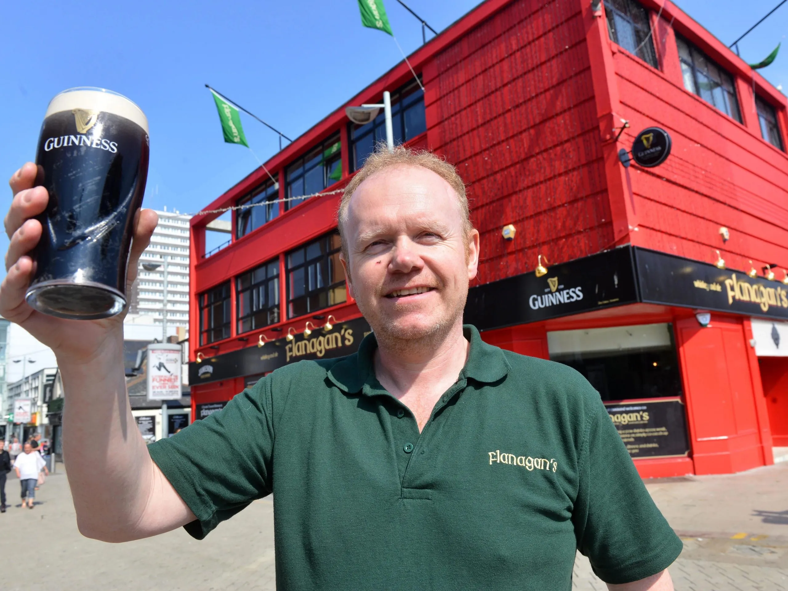 Le Flanagan's Pub en Angleterre rend hommage au Temple Bar de Dublin