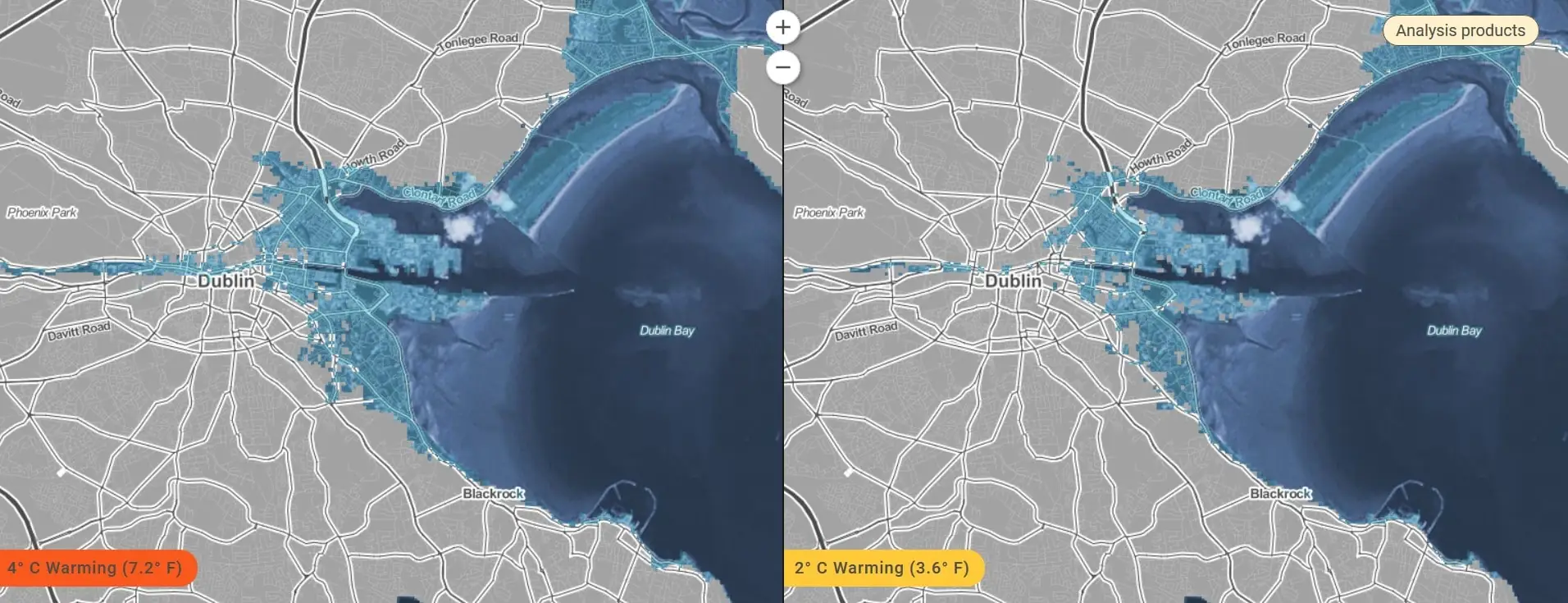 Dublin pourrait voir ses côtes submergées par les eaux