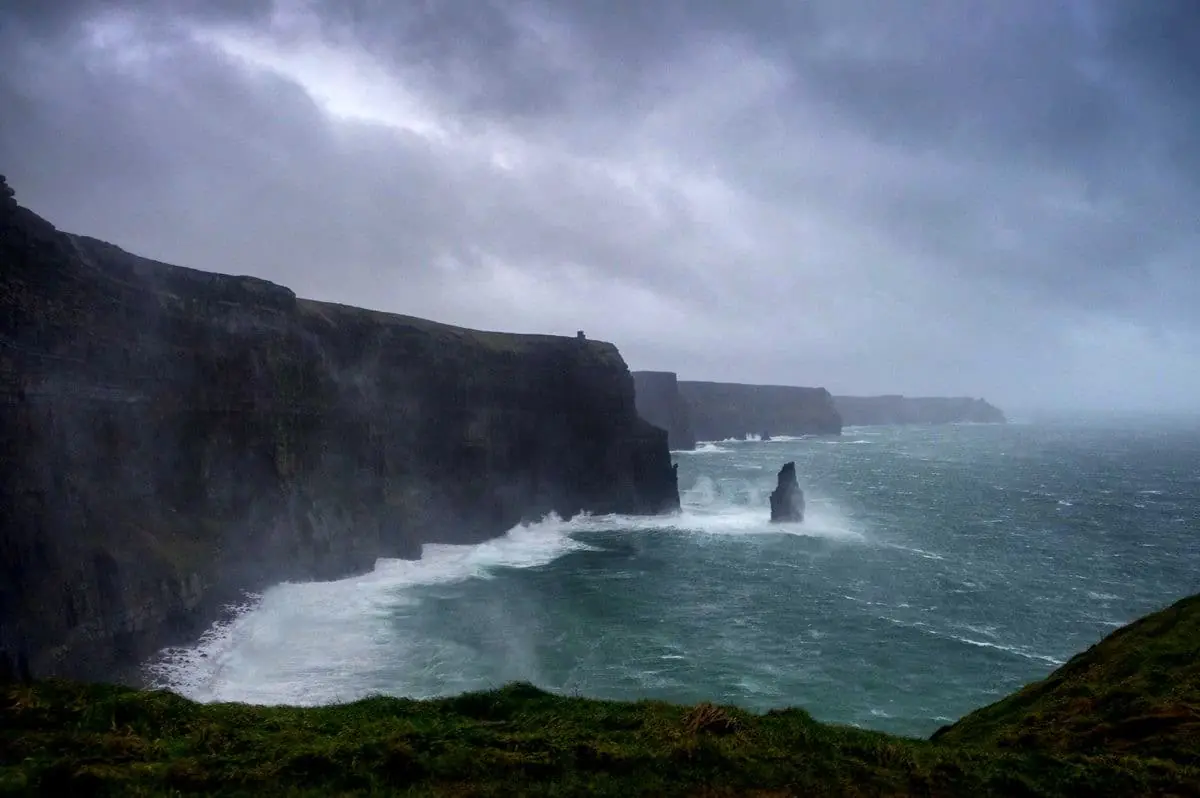 Les Falaises de Moher en pleine tempête