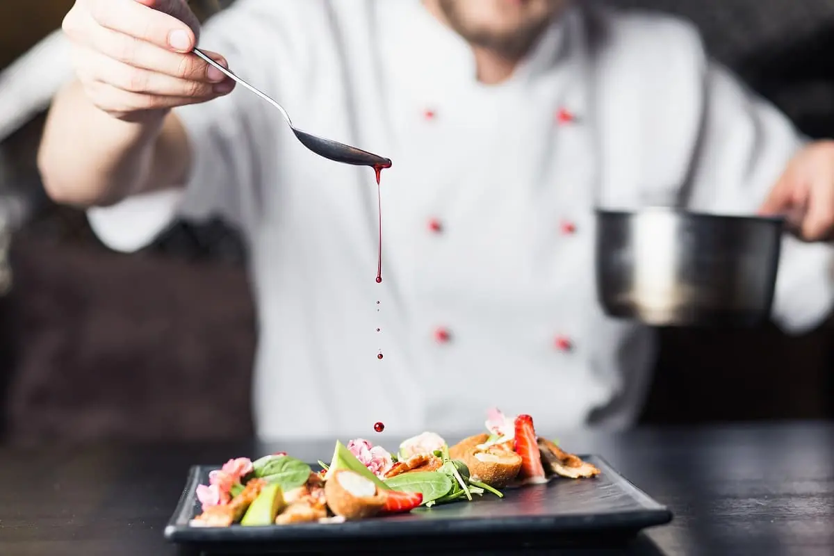 Un plat gastronomique