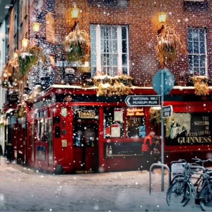 C'est déjà Noël à Temple Bar à Dublin
