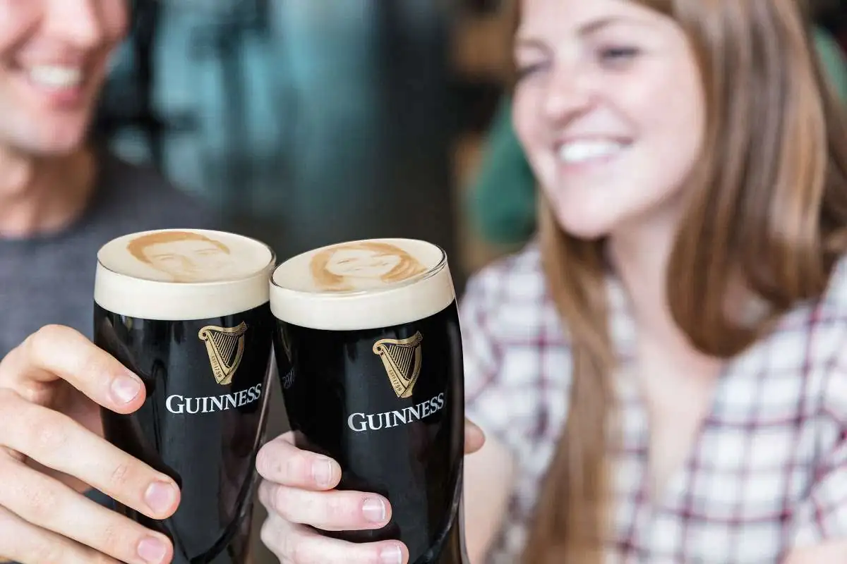 Des pintes de Guinness, avec vorte portrait !