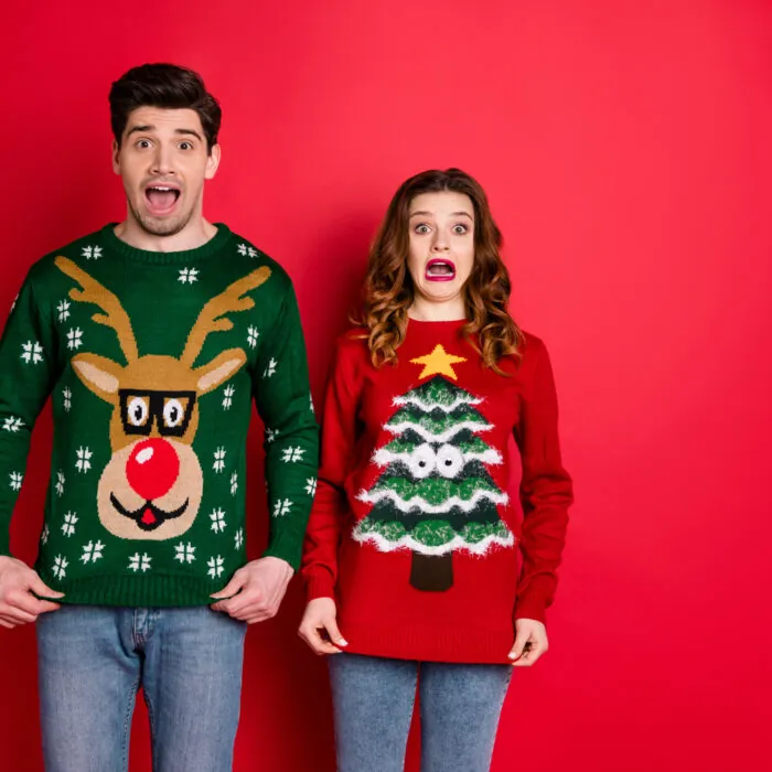 Des pulls moches de Noël