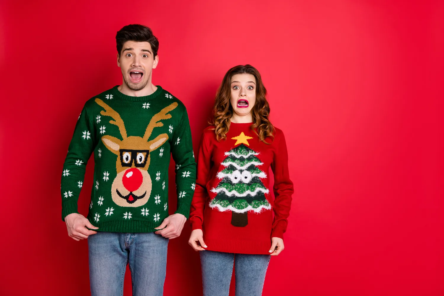Des pulls moches de Noël