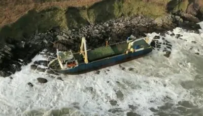 Le MV Alta s'est échoué en Irlande