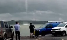 Mini tornade aquatique dans le comté de Kerry
