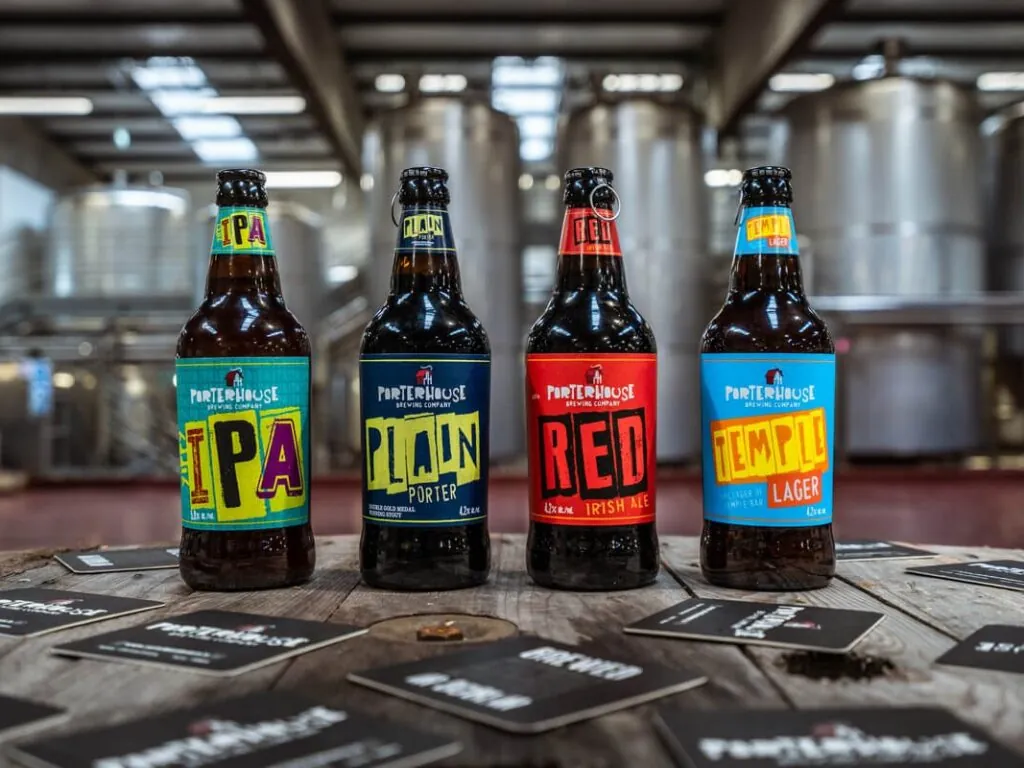 Des bières de la Portehouse Brewery Co. - https://porterhousebrewco.ie