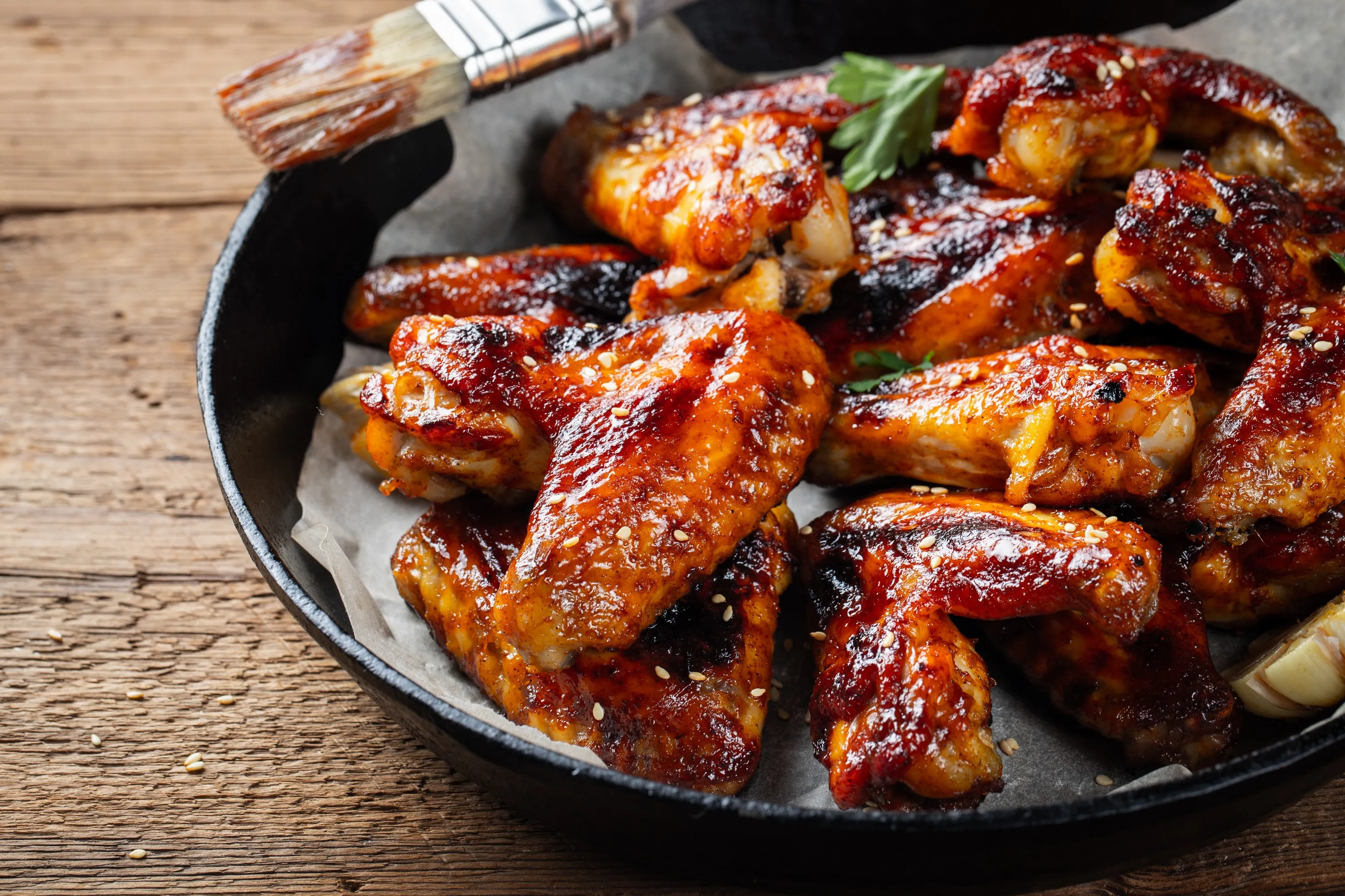 Les chicken wings à la Guinness