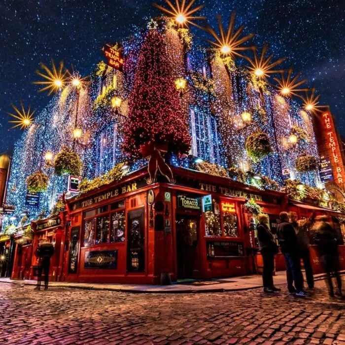 Temple Bar s'est paré de ses décorations de Noël !