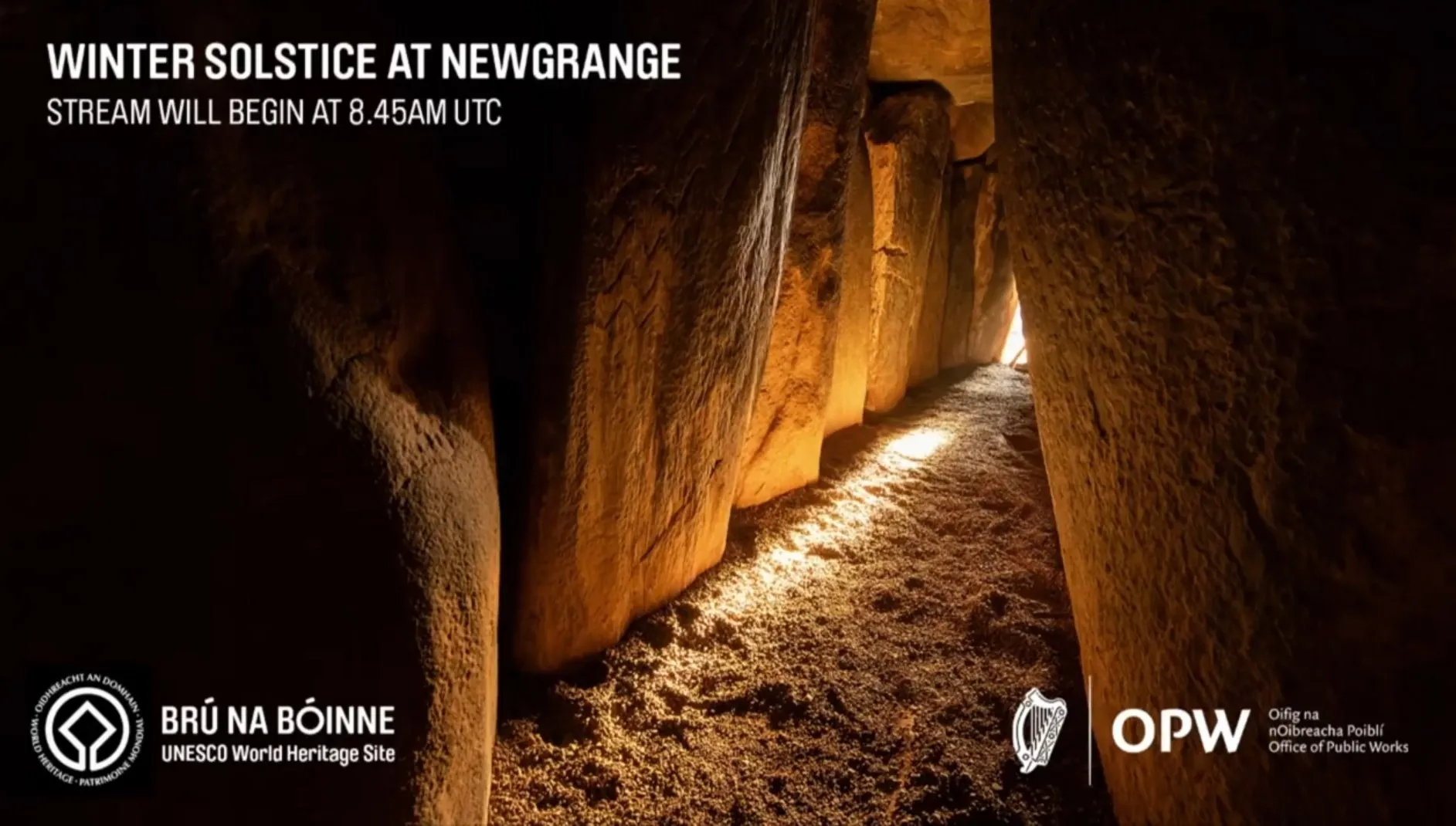 Newgrange, à l'occasion du solstice d'hiver