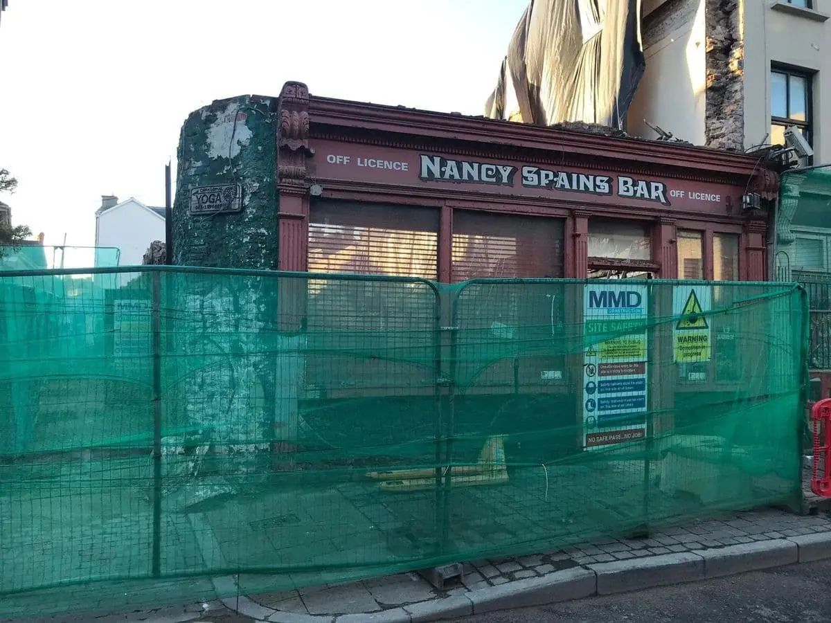Le Nancy Spain Bar en phase de démolition