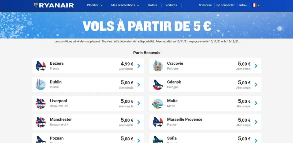 Grosse promo Ryanair : vols vers Dublin à partir de 5€ ! 1 Offre Ryanair