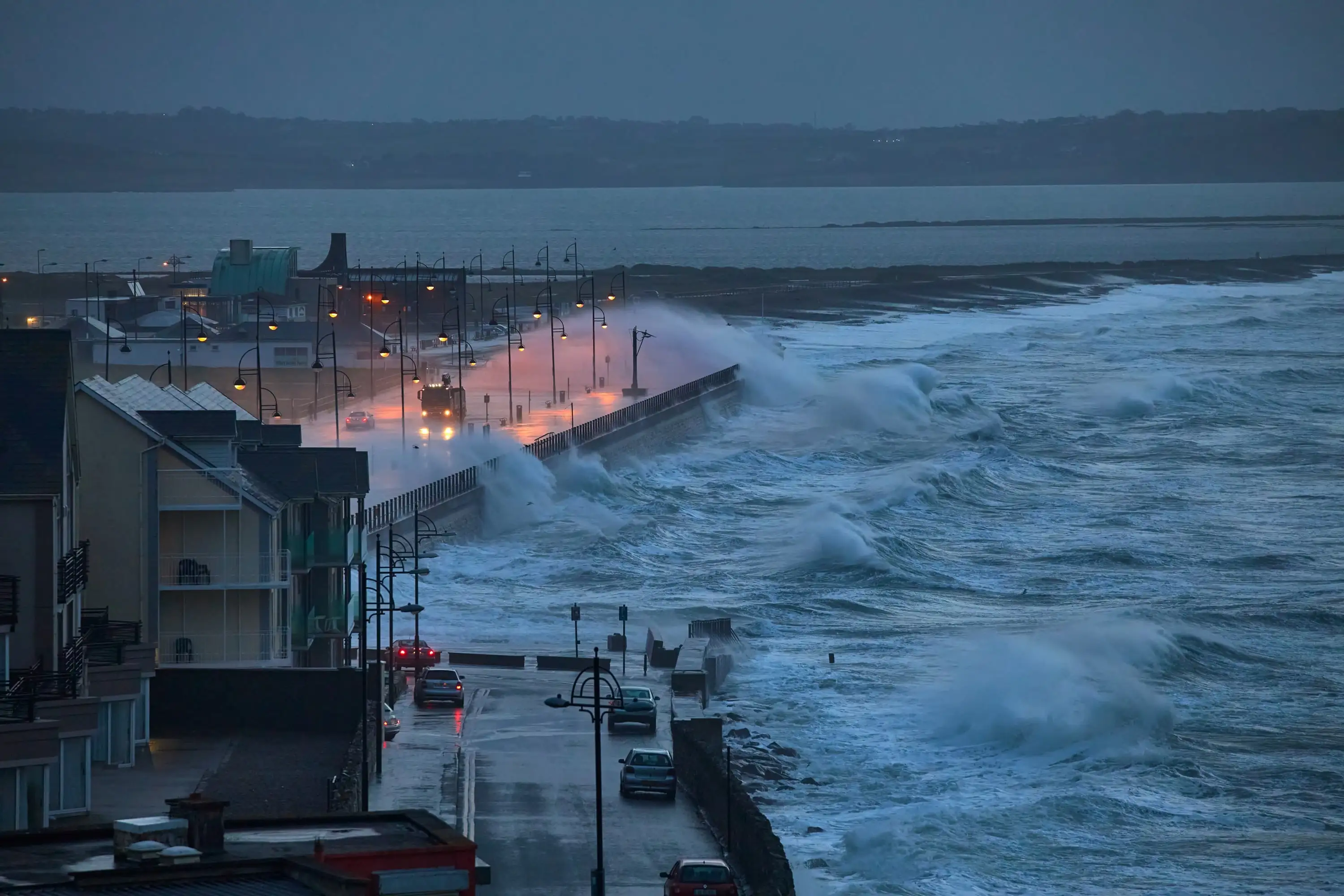 Tempête à Tramore en Irlande - © JORGE CORCUERA