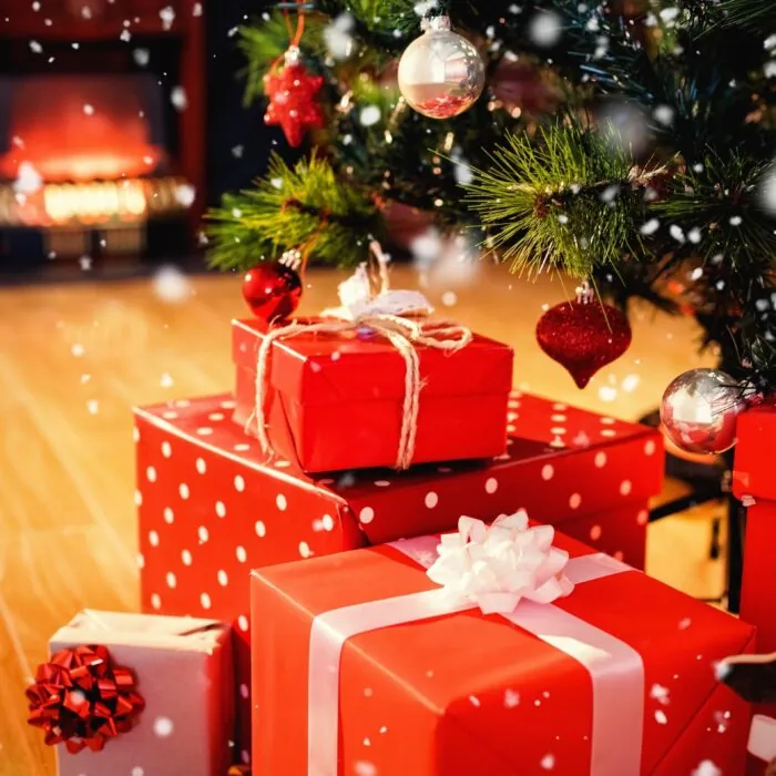 Fêtez Noël avec des cadeaux irlandais - © vectorfusionart