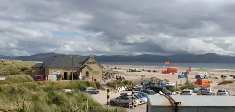 inch beach campsite