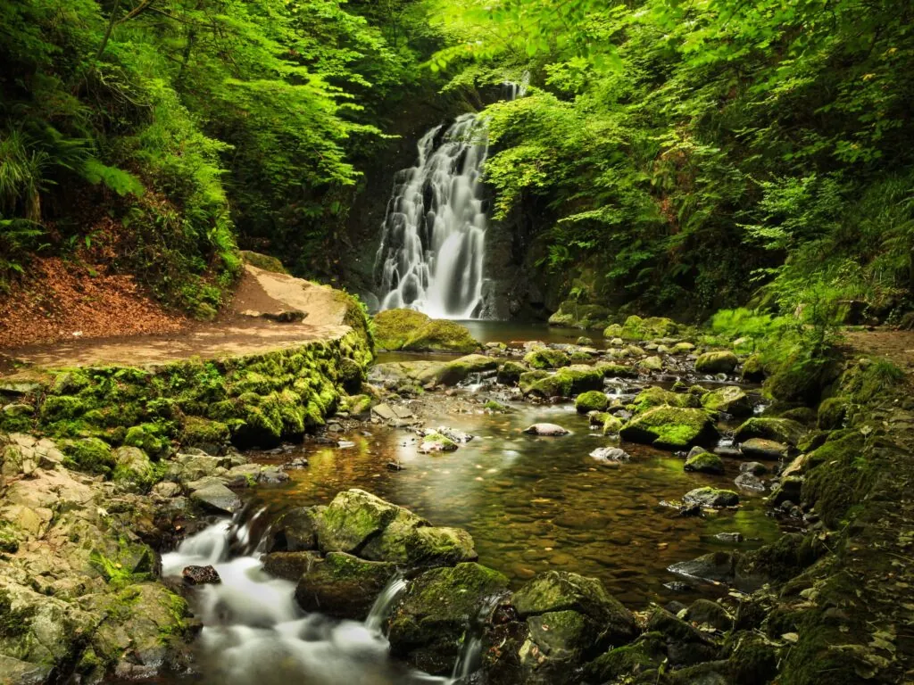 La Glenoe Waterfall - © Aleksei Demitsev