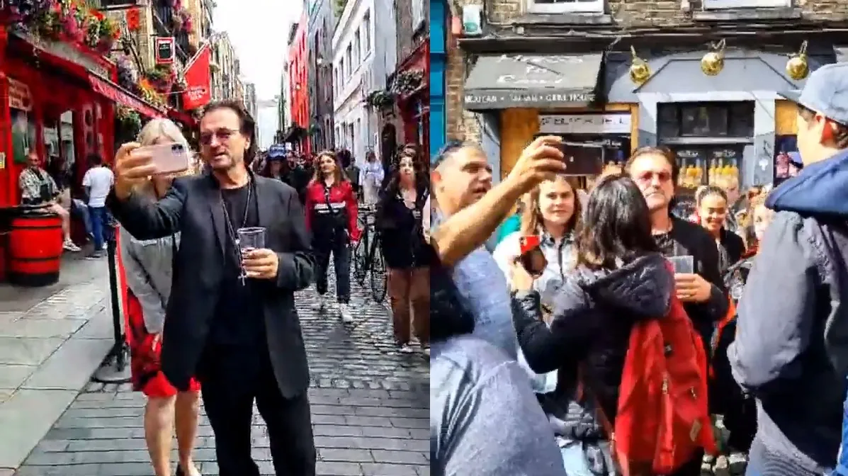 Le sosie de Bono était à Temple Bar
