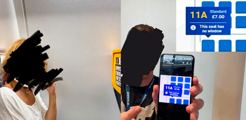 Ryanair répond avec aplomb à une passagère mécontente de ne pas avoir de hublot à côté de son siège