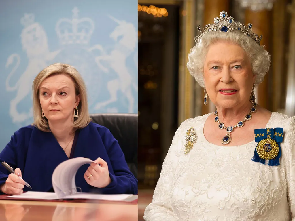 Liz Truss et Elizabeth II