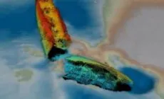 Le SS Mesaba, retrouvé dans les eaux irlandaises - © Bangor University