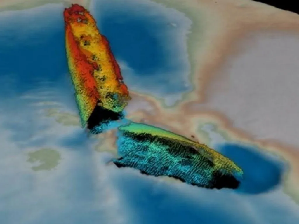 Le SS Mesaba, retrouvé dans les eaux irlandaises - © Bangor University