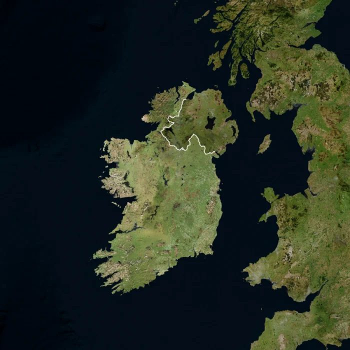 Image satellite de l'Irlande - © Satellite Stocks