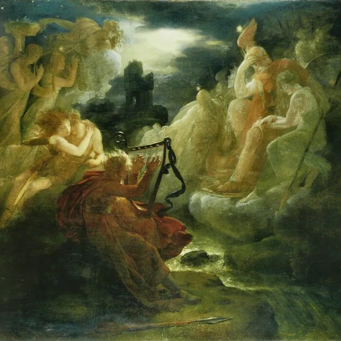 Représentation de Oisín et son voyage à Tir na nÓg - Public Domain