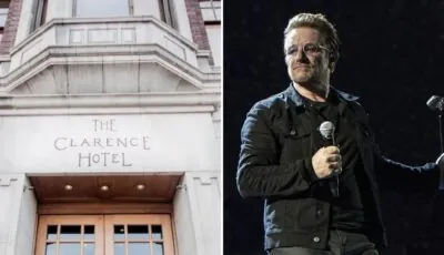 Bono et The Edge se séparent du Clarence Hotel à Dublin