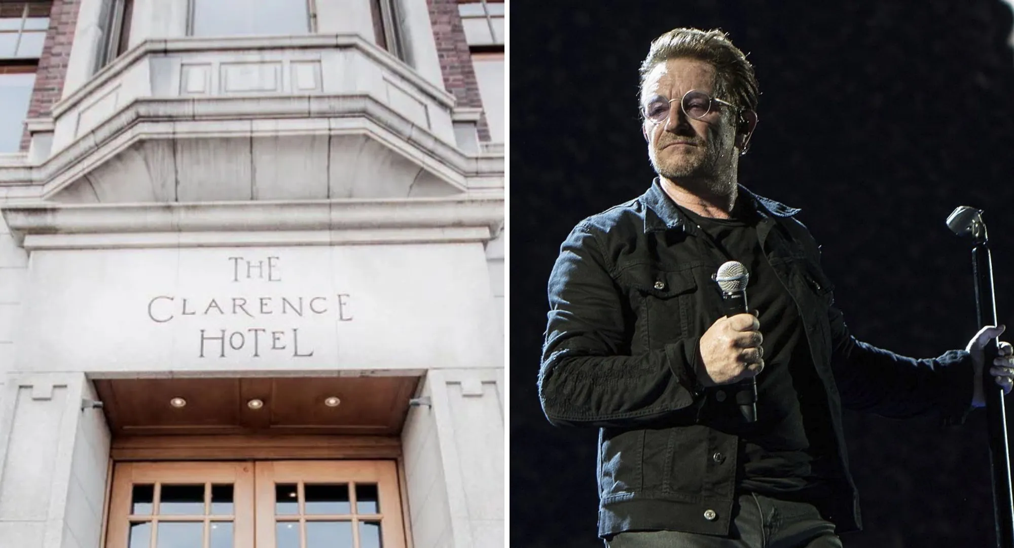 Bono et The Edge se séparent du Clarence Hotel à Dublin
