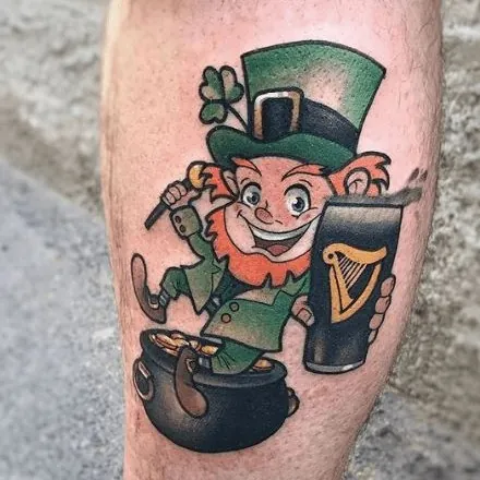 Les tatouages irlandais : les idées les plus inspirantes 9 Tattoo de leprechaun