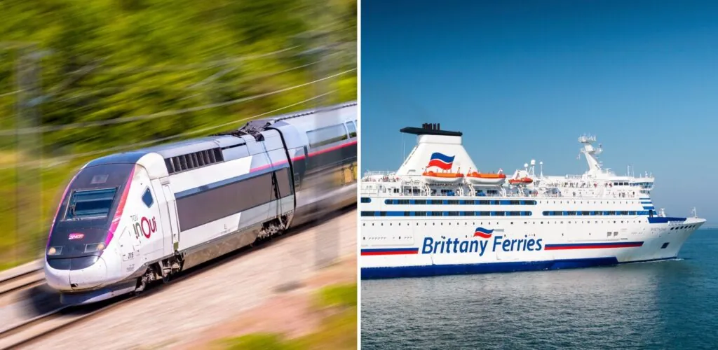 Le combiné train-ferry depuis la France