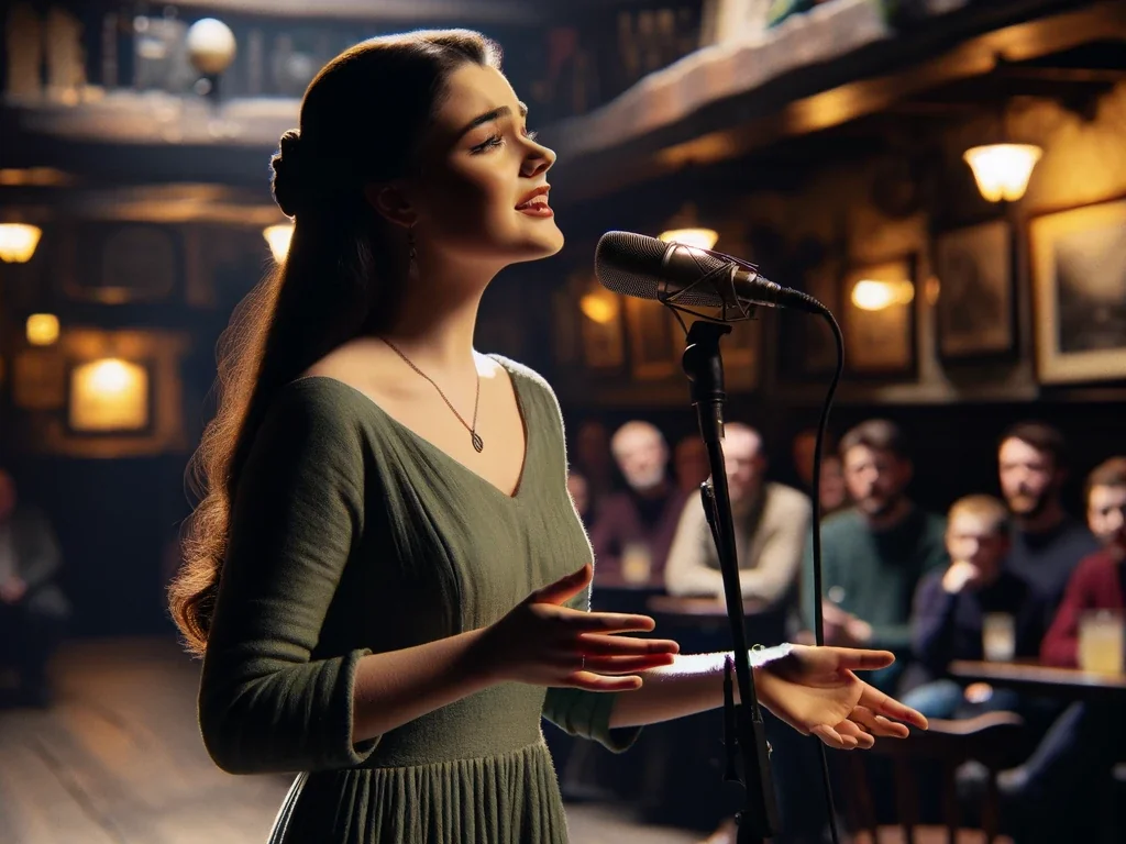 Représentation du chanteuse de Sean-nós