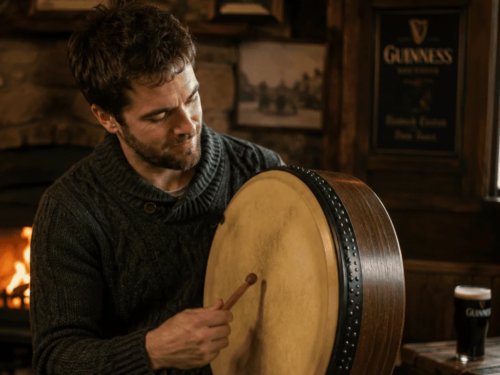 Un Bodhràn irlandais dans un irish pub - Go to Ireland.com