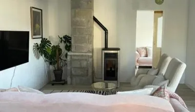 Cosy apartment with fire stove