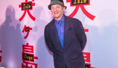 Bill Murray photographié lors d’une projection de Isle of Dogs à New York en 2018