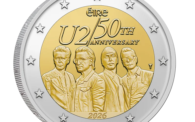 U2 entre dans votre porte-monnaie : l’Irlande lui consacre une pièce de 2 euros